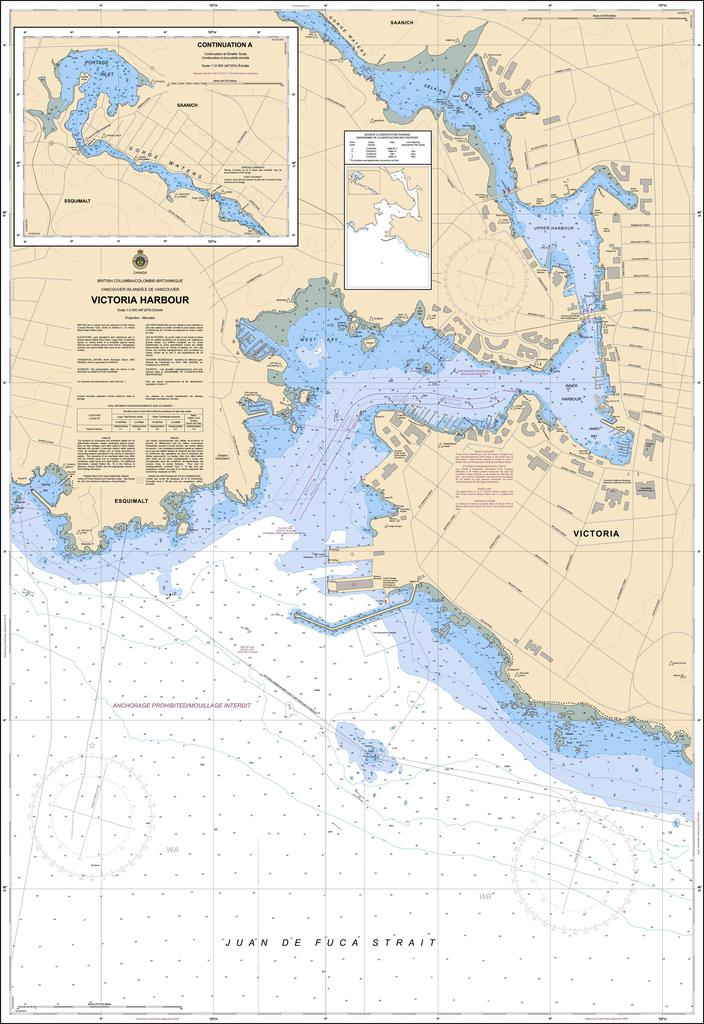 CHS Chart 3412: Victoria Harbour