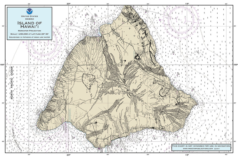 Nautical Placemat: Island of Hawaii