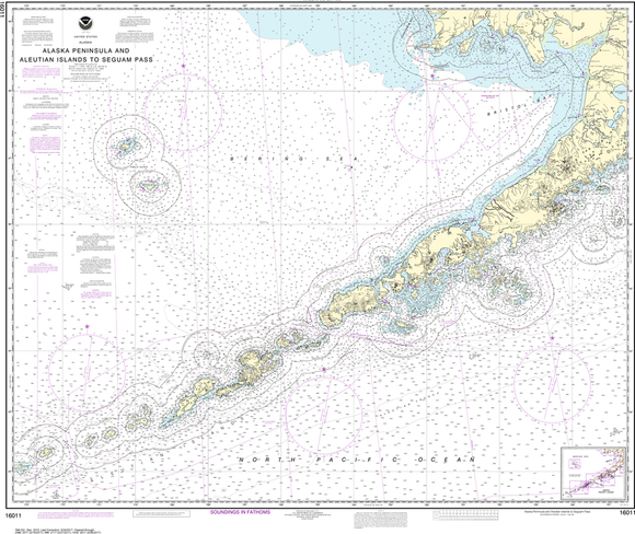 NOAA Charts for the Alaska Coast (AK11): Igiktin Island to Chagulak Island
