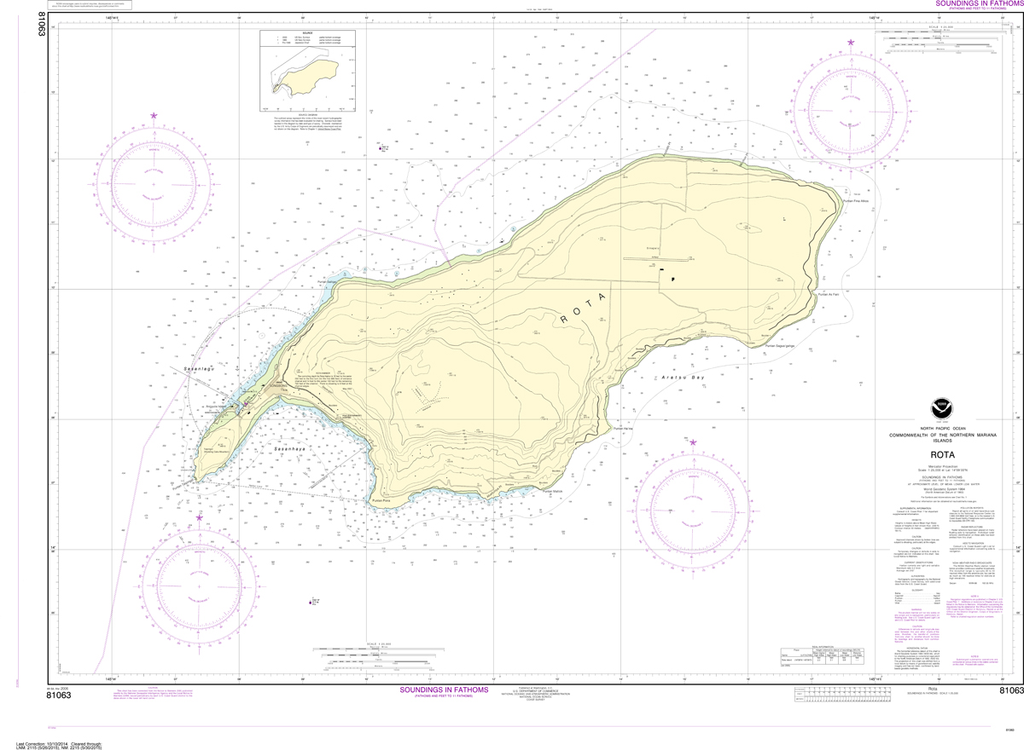 NOAA Chart 81063: Commonwealth of the Northern Mariana Islands - Rota