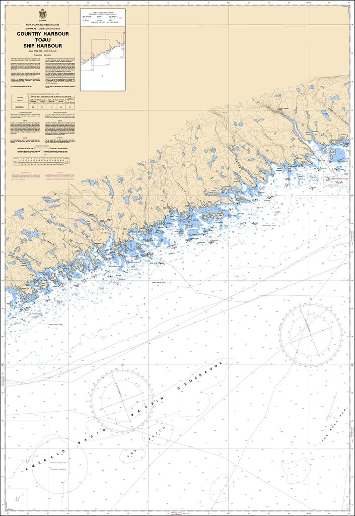 CHS Chart 4227: Country Harbour to / au Ship Harbour