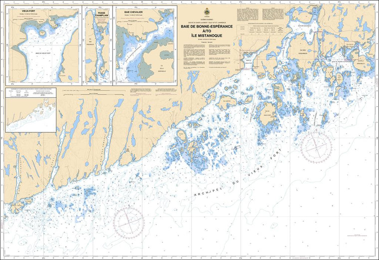CHS Chart 4970: Baie de Bonne-Espérance à/to Île Mistanoque