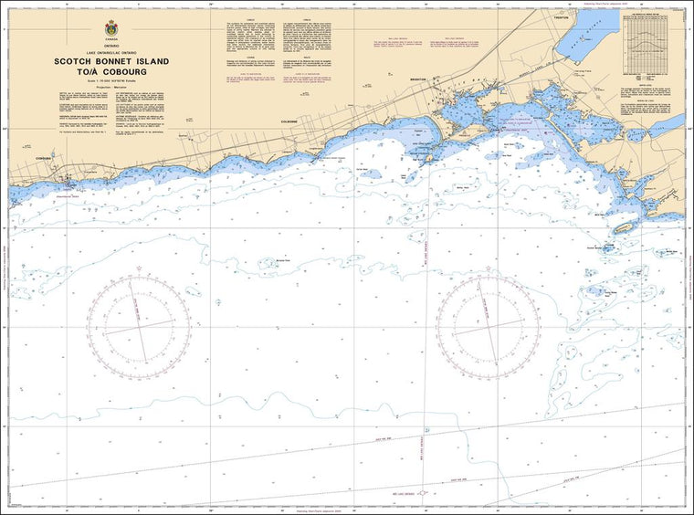 CHS Chart 2059: Scotch Bonnet Island to/à Cobourg