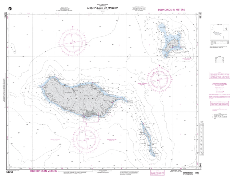NGA Chart 51261: Arquipelago da Madeira