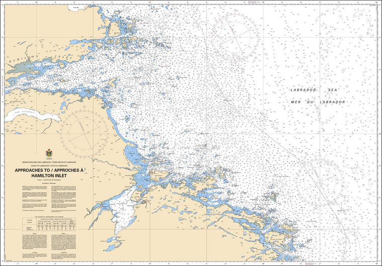 CHS Chart 4732: Approaches to / Approches à Hamilton Inlet