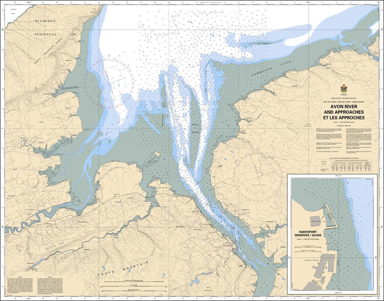 CHS Chart 4140: Avon River and Approaches / et les approches