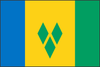 Flag of St Vincent & The Grenadines