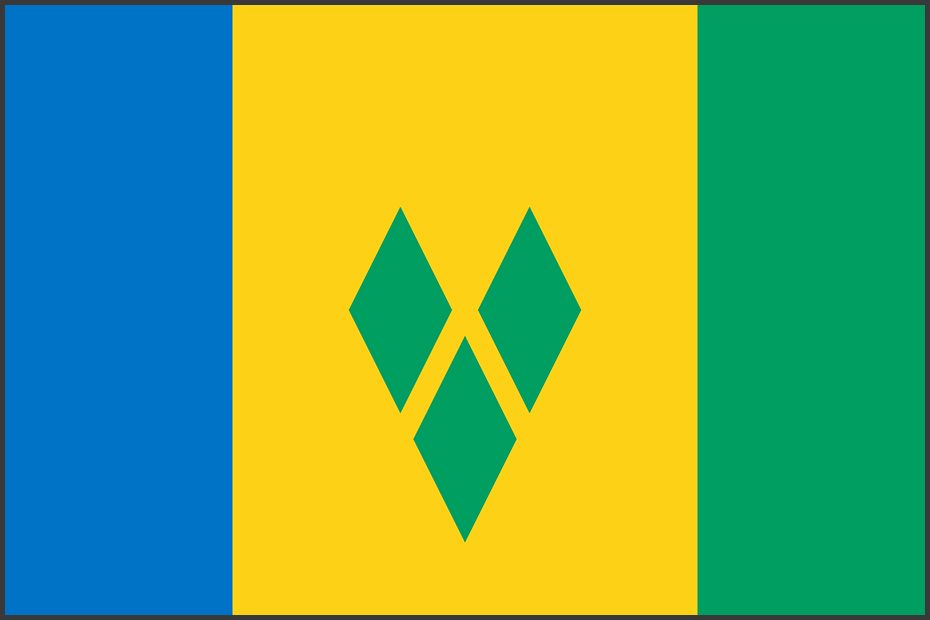Flag of St Vincent & The Grenadines