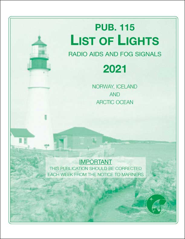PUB 115: List of Lights, Radio Aids and Fog Signals 2021