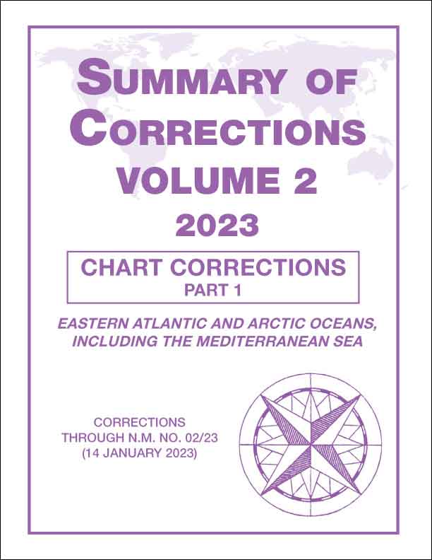 Summary of Corrections: Volume 2 - Eastern Atlantic, Arctic Oceans, Mediterranean 2023