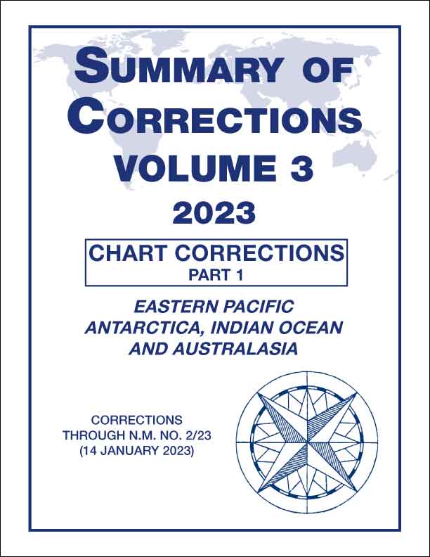Summary of Corrections: Volume 3 - Eastern Pacific, Antartica, Indian Ocean and Australasia, 2022