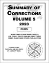 Summary of Corrections: Volume 5 - World and Ocean Basin Charts, US Coastal Pilots 2023
