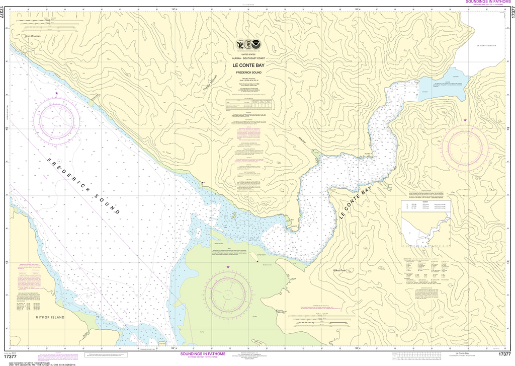 NOAA Chart 17377: Le Conte Bay