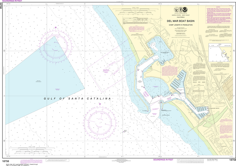 NOAA Chart 18758: Del Mar Boat Basin