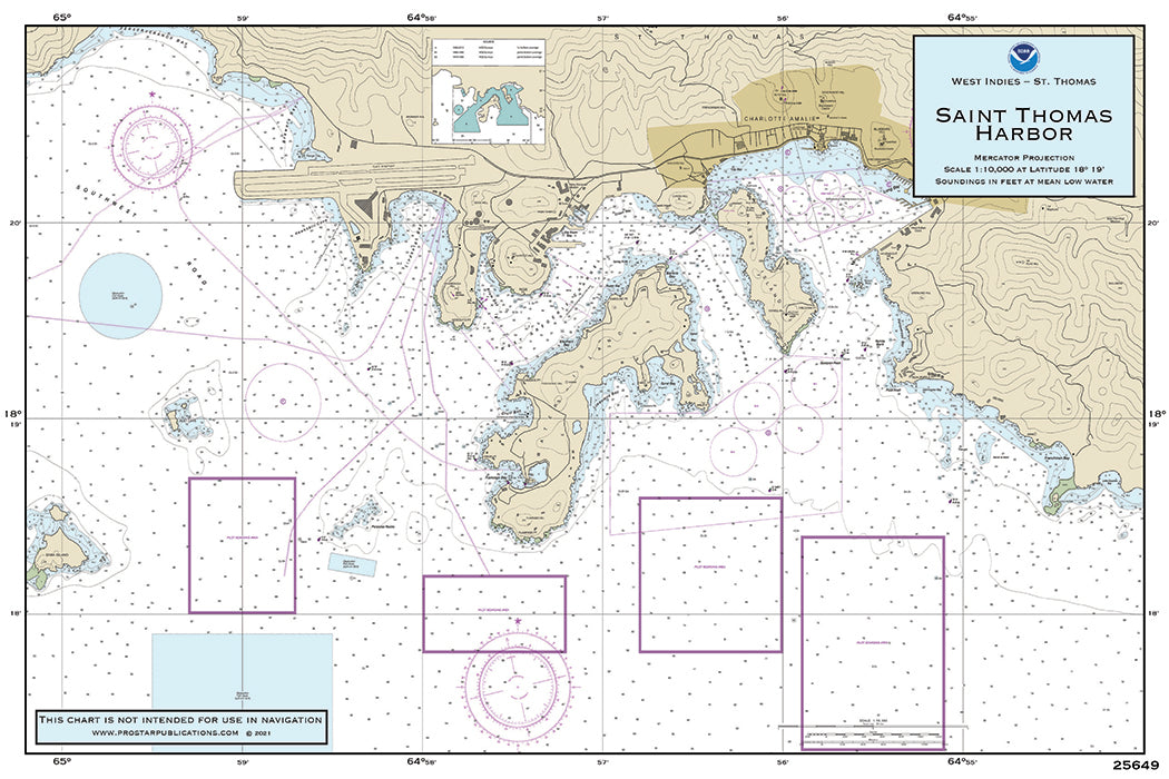 Nautical Placemat: St. Thomas Harbor