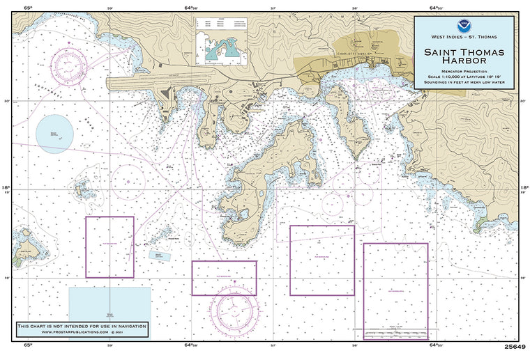 Nautical Placemat: St. Thomas Harbor