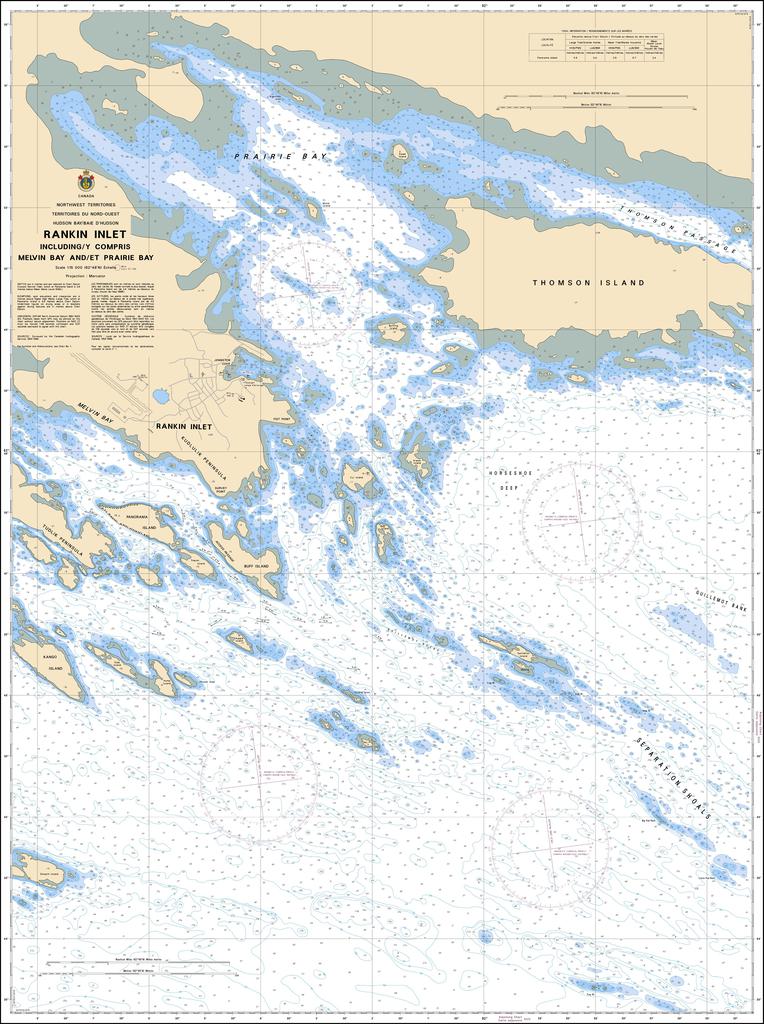 CHS Chart 5628: Rankin Inlet Including / Y Compris Melvin Bay And/ Et Prairie Bay