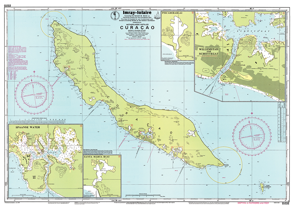 Imray Chart D232: Curaçao