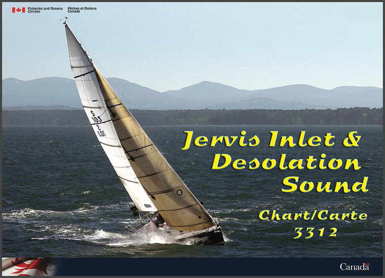 CHS Chart 3312: Jervis Inlet & Desolation Sound and Adjacent Waterways/et les voies navigables adjacentes