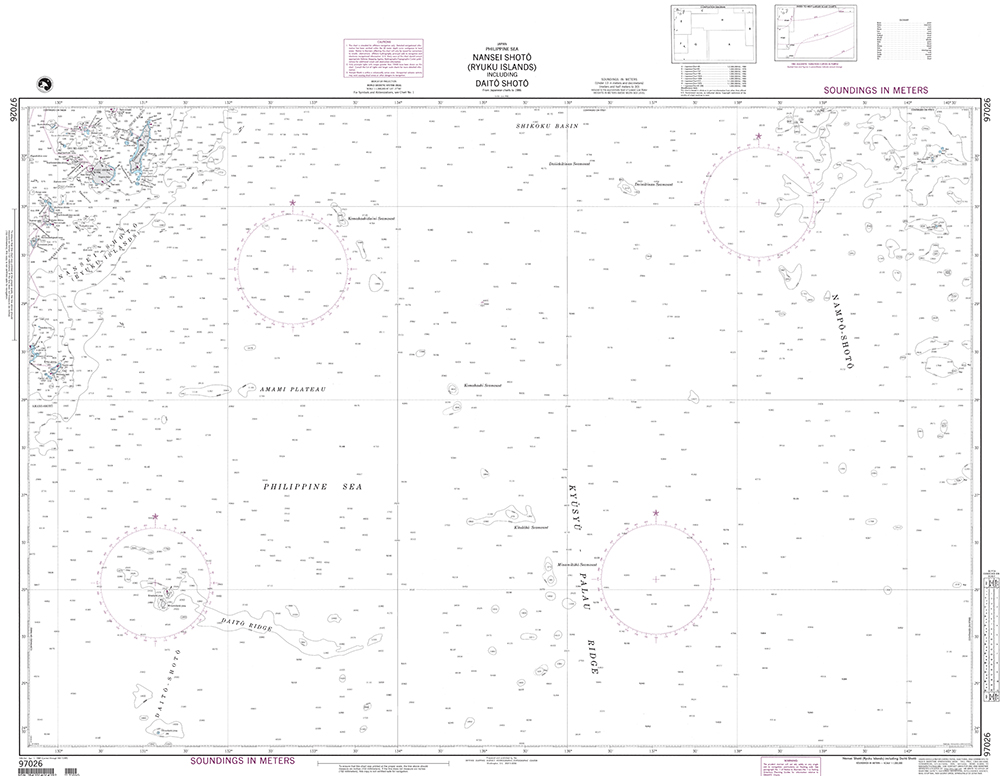 NGA Chart 97026: Nansei Shoto including Daito Shoto (Ryuku Islands) (LORAN-C)
