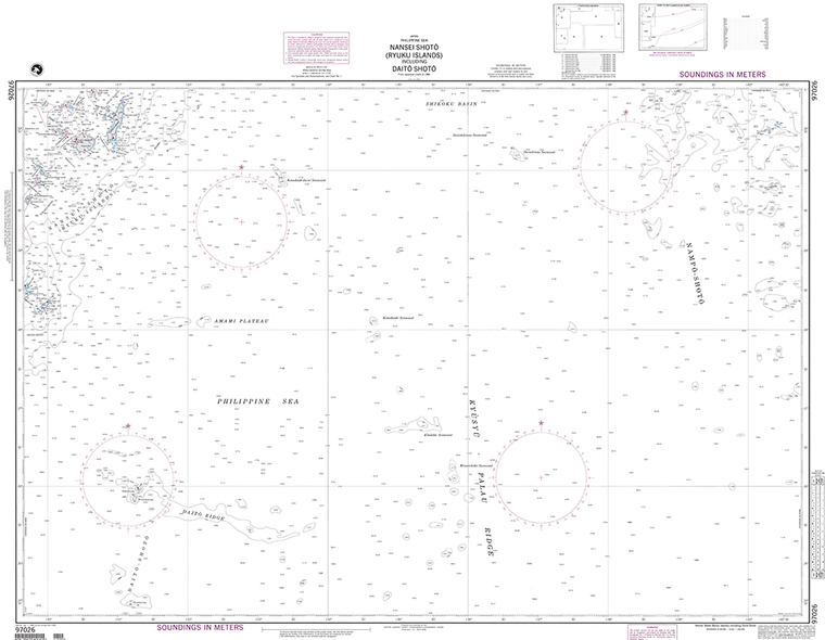 NGA Chart 97026: Nansei Shoto including Daito Shoto (Ryuku Islands) (LORAN-C)