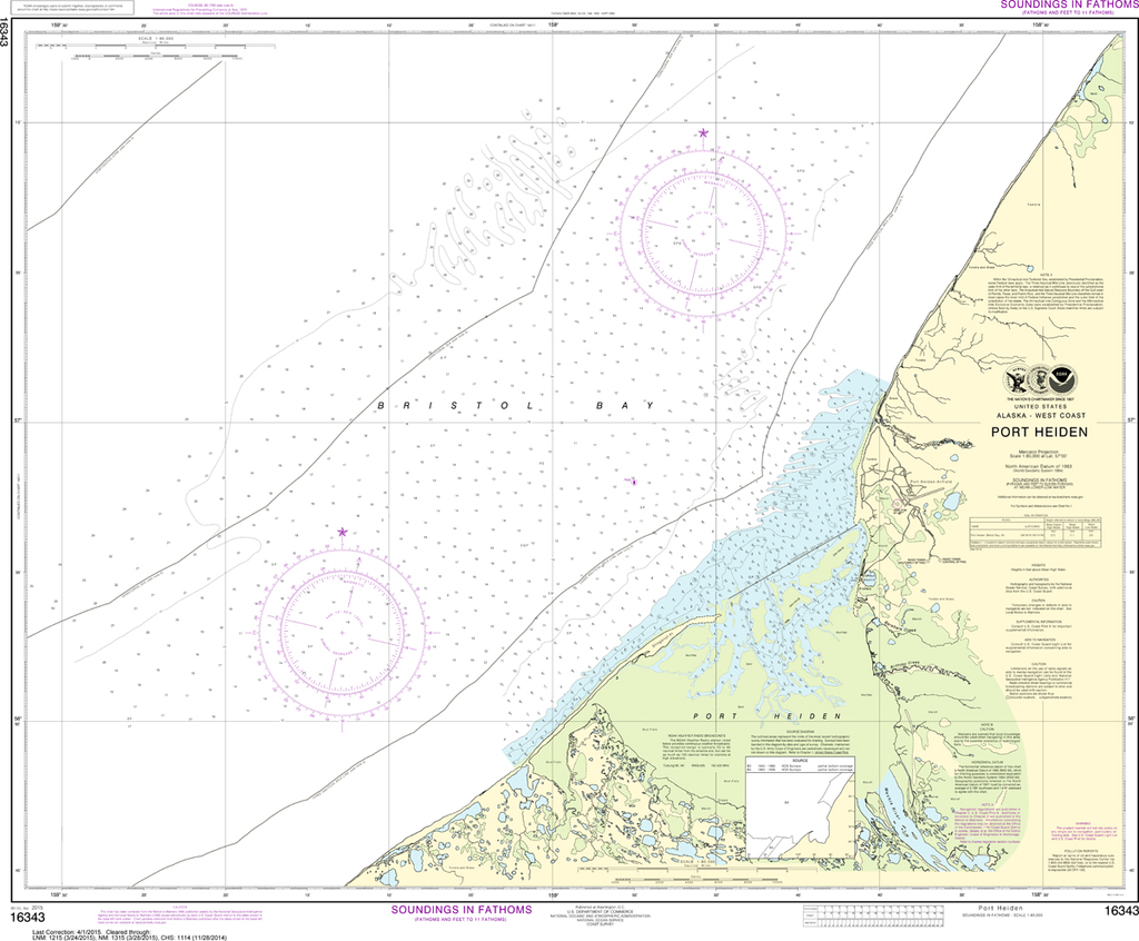 NOAA Chart 16343: Port Heiden