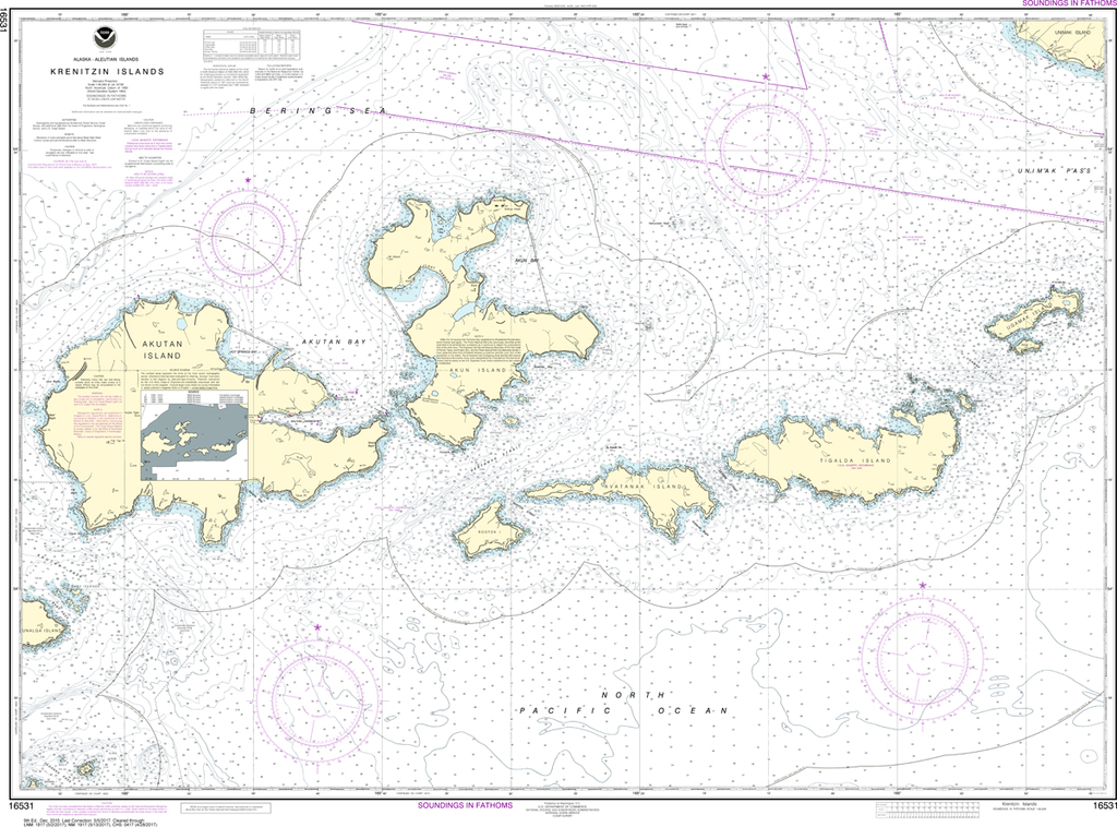 NOAA Chart 16531: Krenitzan Islands