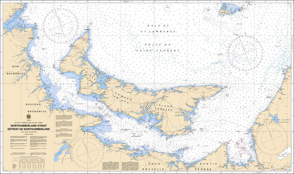 CHS Chart 4023: Northumberland Strait / Détroit de Northumberland