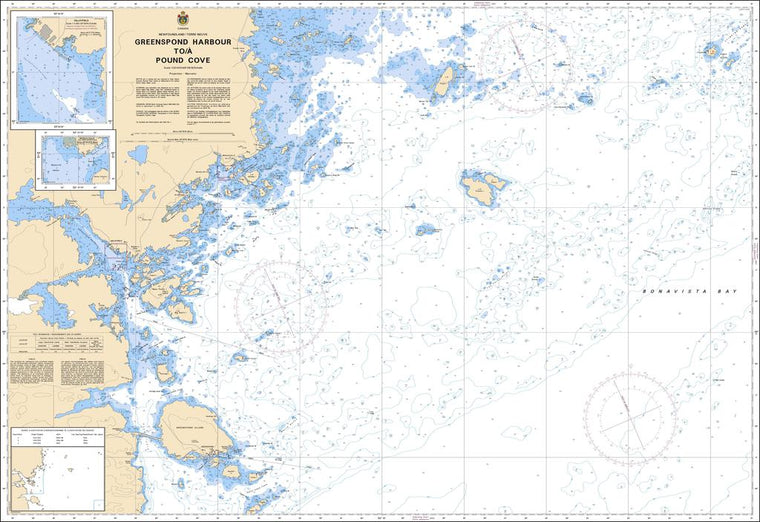 CHS Chart 4858: Greenspond Harbour to / à Pound Cove