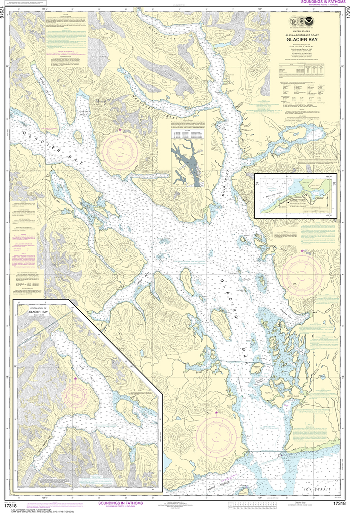 NOAA Chart 17318: Glacier Bay, Bartlett Cove
