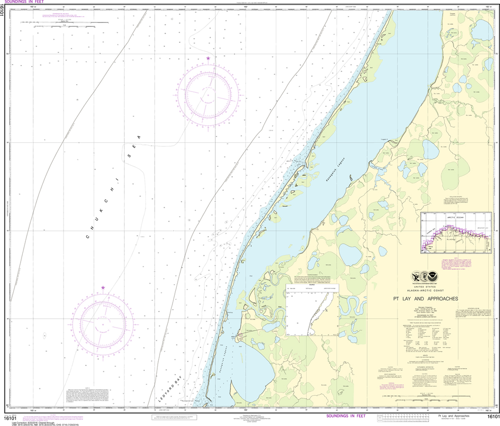 NOAA Chart 16101: Point Lay and Approaches