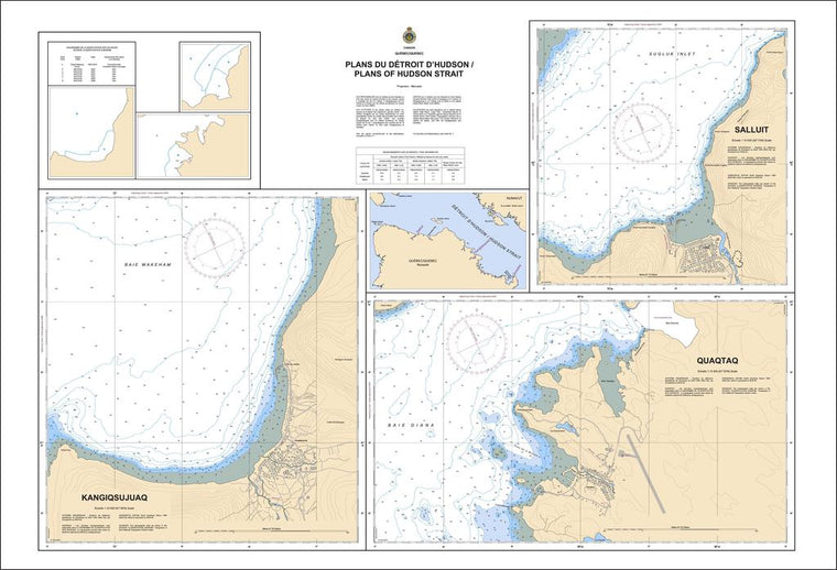 CHS Chart 5429: Plans du Détroit DHudson/Plans of Hudson Strait