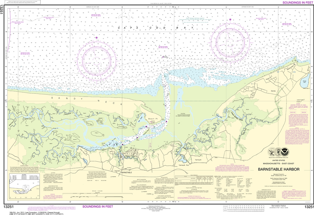 NOAA Chart 13251: Barnstable Harbor