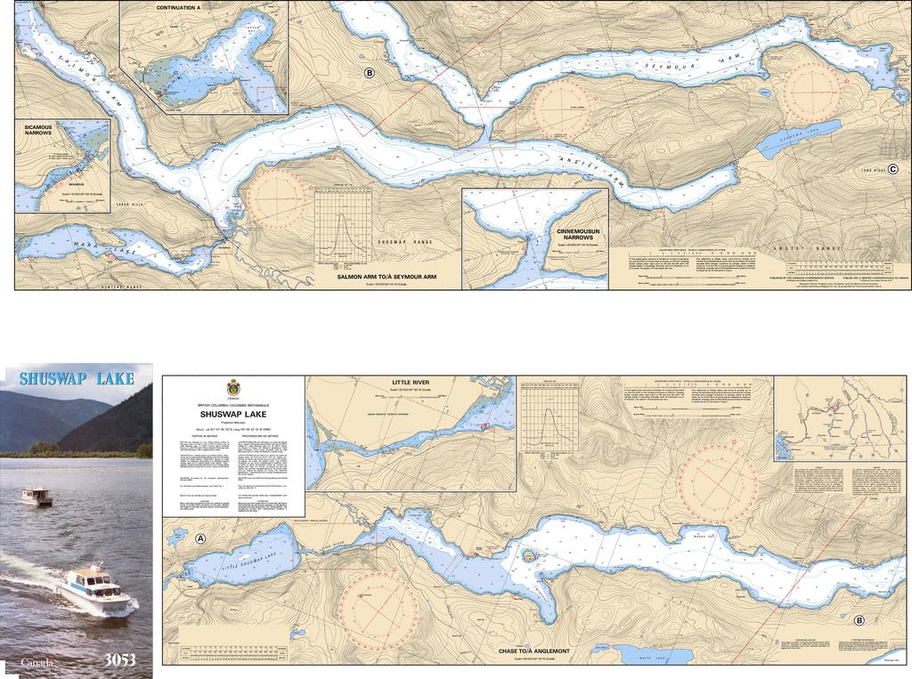 CHS Chart 3053: Shuswap Lake