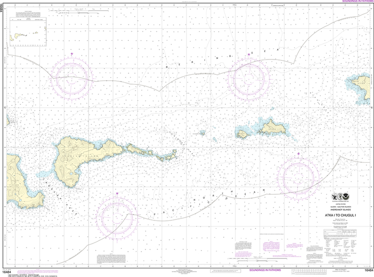 NOAA Chart 16484: Atka Island to Chugul Island, Atka Island