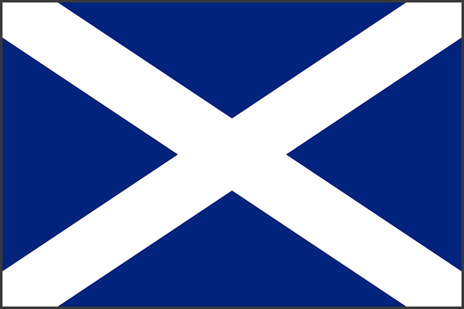 Flag of Scotland (St Andrews Cross)