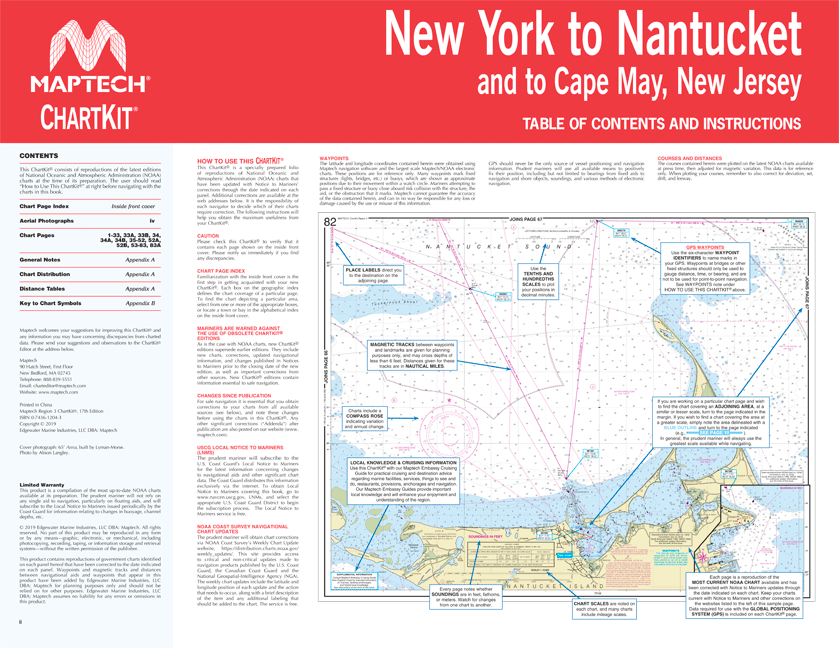 ChartKit Region 3: New York to Nantucket and to Cape May, New Jersey (17th Ed)