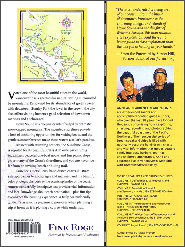 Howe Sound Chart Dreamspeaker Guides Vol. 3: Vancouver, Howe Sound & The Sunshine Coast ...