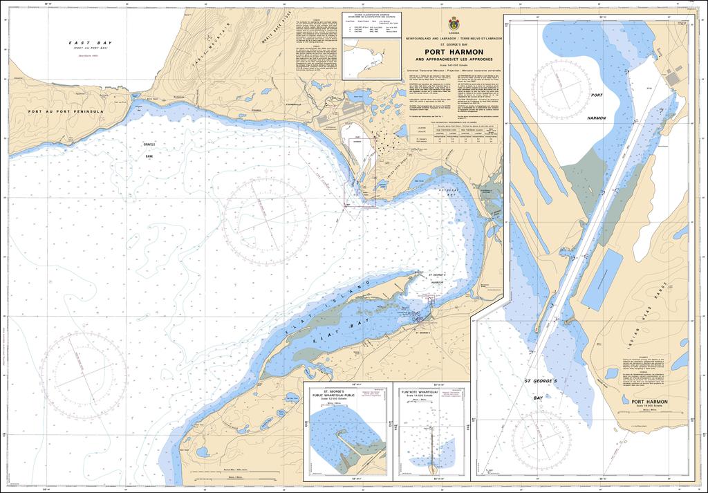 CHS Chart 4885: Port Harmon and Approaches / et les approches