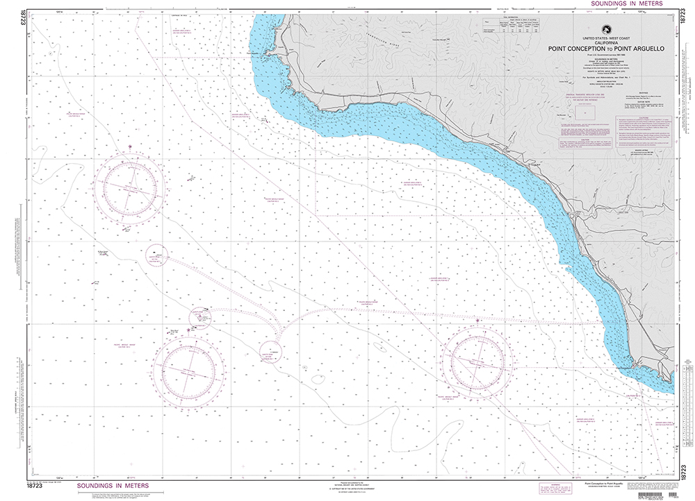NGA Chart 18723: Point Conception to Point Arguello
