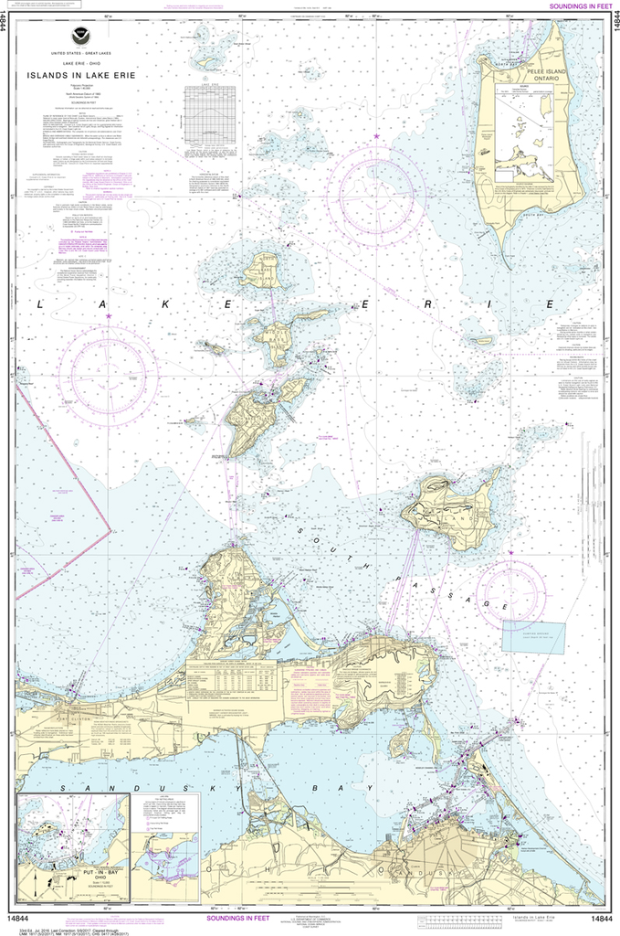 NOAA Chart 14844: Islands in Lake Erie, Put-In-Bay