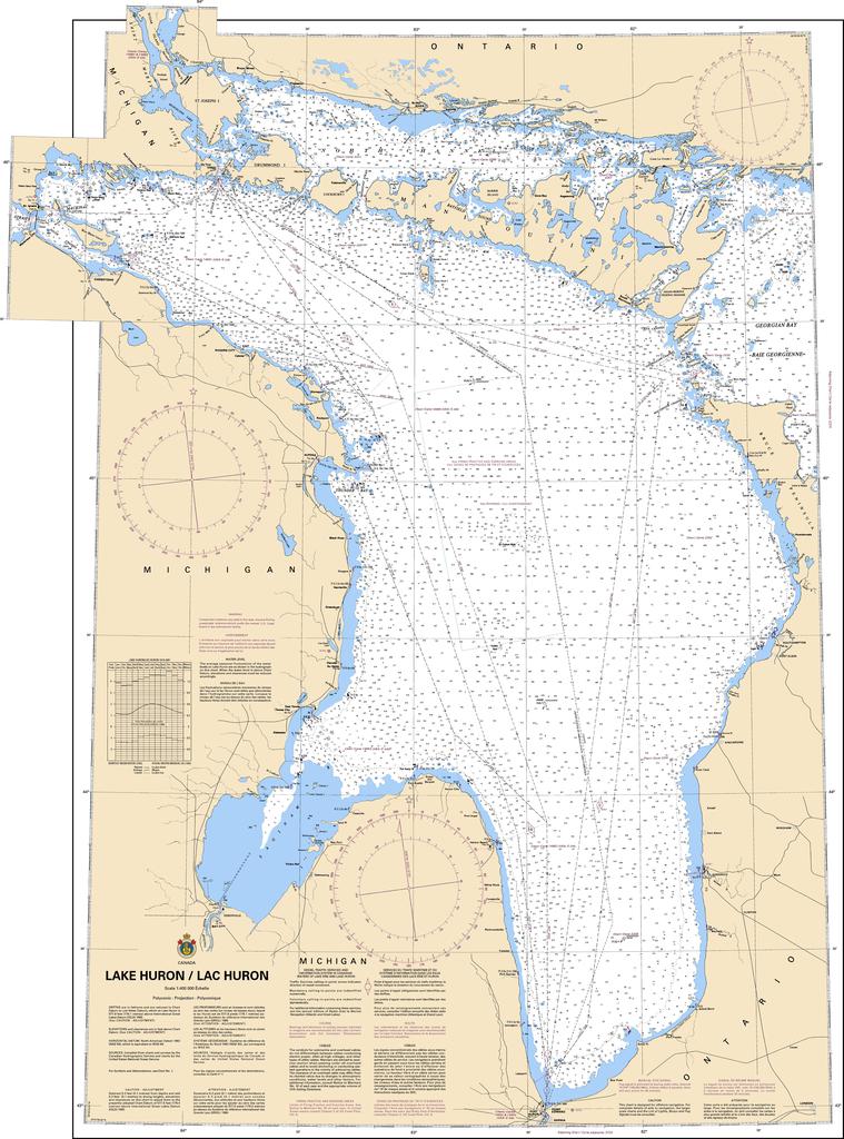 CHS Chart 2200: Lake Huron/Lac Huron