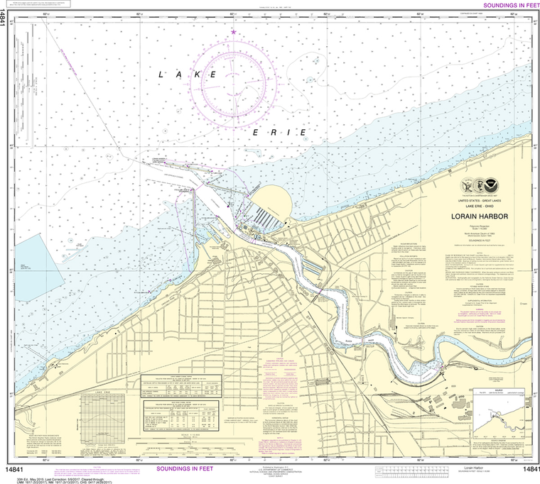 NOAA Chart 14841: Lorain Harbor