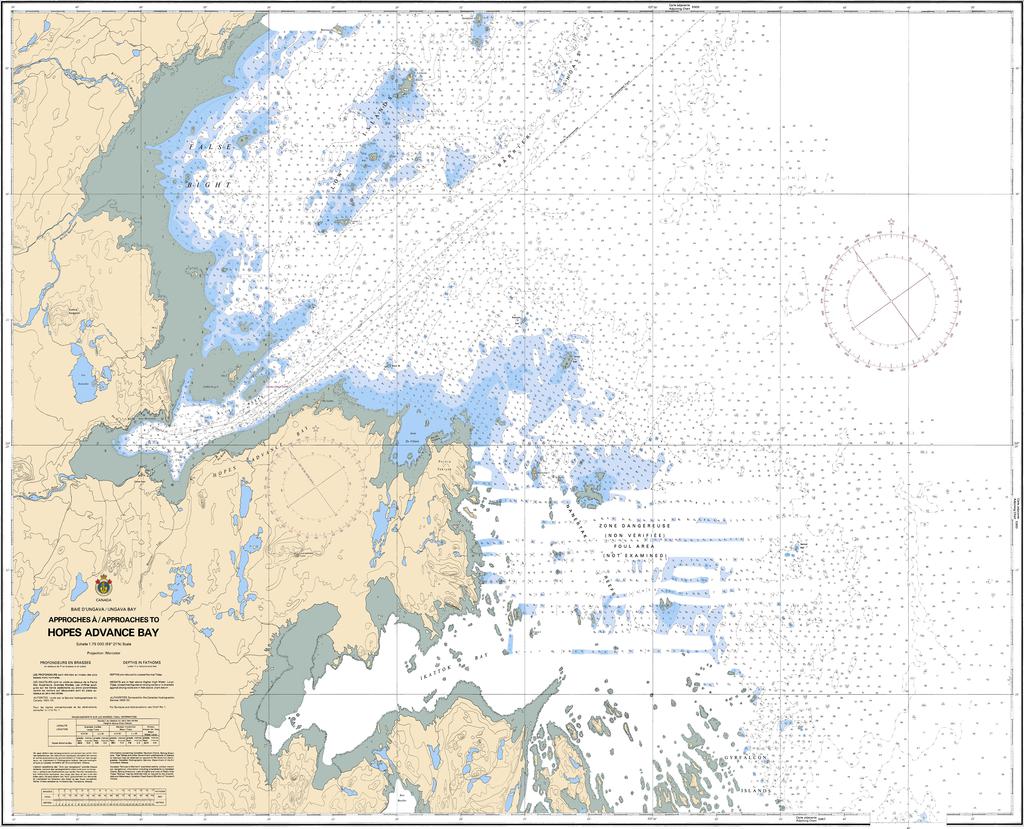 CHS Chart 5348: Approches à/Approaches to Hopes Advance Bay