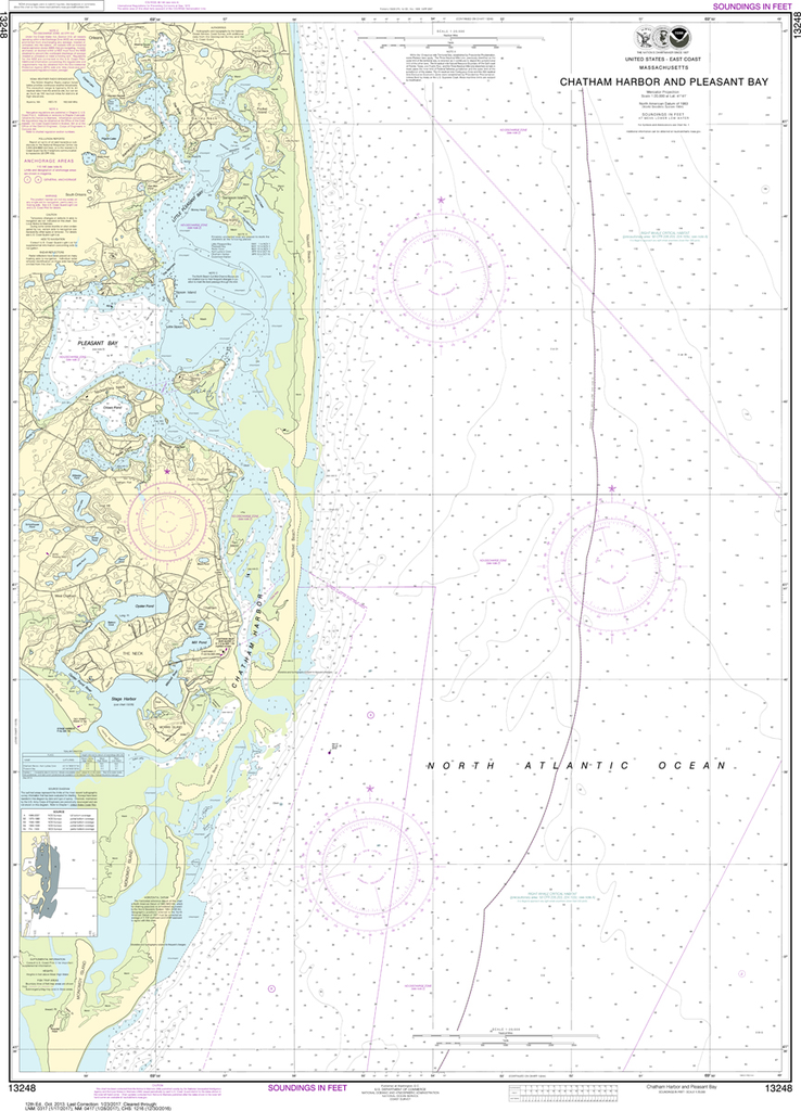 NOAA Chart 13248: Chatham Harbor and Pleasant Bay