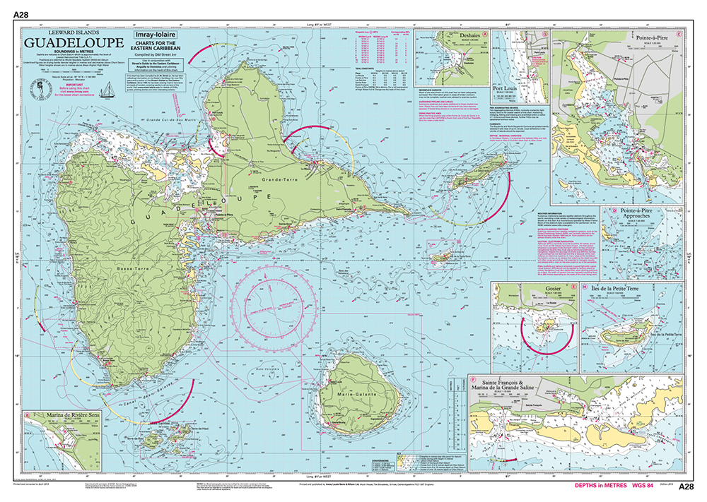 Imray Chart A28: Guadeloupe