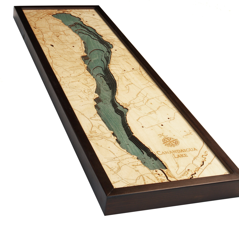 WoodChart of Canandaigua Lake, New York