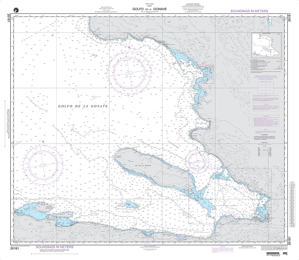 NGA Chart 26181: Golfe de la Gonave
