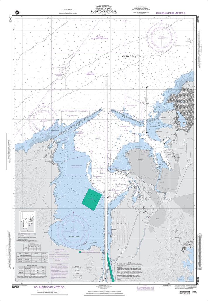 NGA Chart 26068: Puerto Cristobal