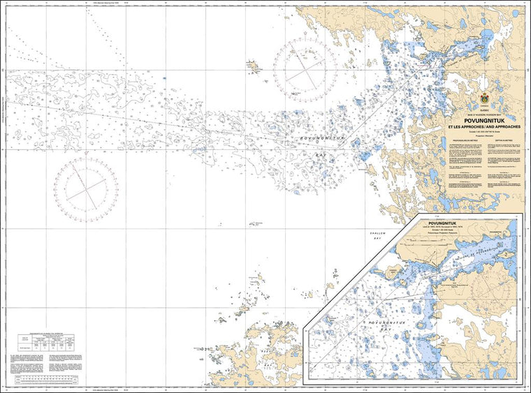 CHS Chart 5510: Povungnituk et les approches/and Approches